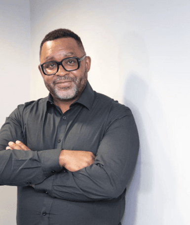 Portrait of Karl George MBE, co-founder of BoardServe